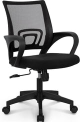 Ergonomic Mesh Office Chair - Mid-Back Gaming Chair with Lumbar Support (Beige)