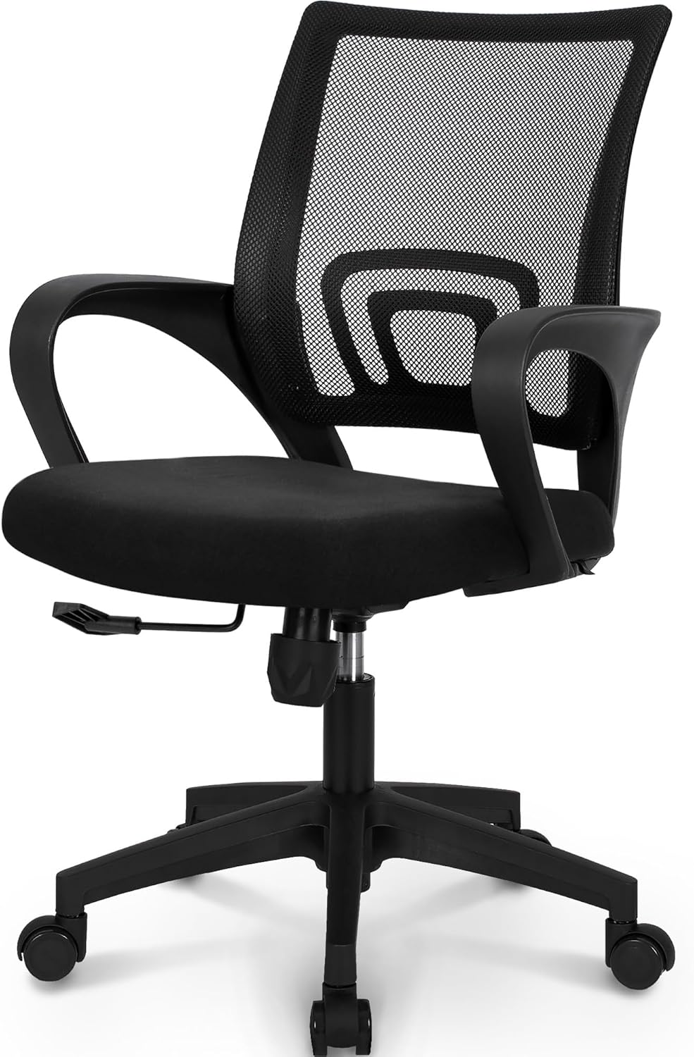 Ergonomic Mesh Office Chair - Mid-Back Gaming Chair with Lumbar Support (Beige)