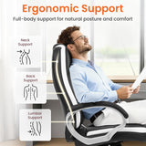 Ergonomic Office Chair - High Back Executive Desk Chair with Lumbar Support