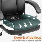 Ergonomic Office Chair - High Back Executive Desk Chair with Lumbar Support