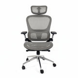  Aerovith Ergonomic Mesh Office Chair Light Grey Front View Professional Workspace