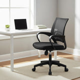 id-Back Mesh Office Chair Black Modern Home Office Setup